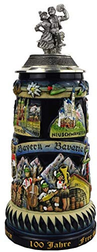 KING Chope de bière allemande Bayern 0,75 litres