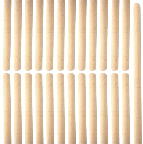 Newman and Cole Wooden Broom Handle Stick Wood Broomstick/Wooden Pole for Floor Mop Handle Brush Broom - 4ft (120cm) x 1 1/8 (28-29mm) Handles - Pack of 25