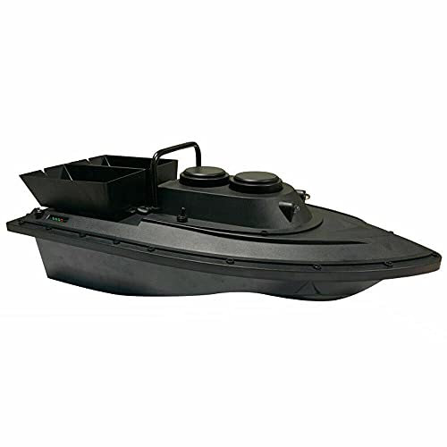 RC 300M Wireless Fischerköder Futterboot mit 2 Hopper Baitboat Köderboot Kabellos Futterboot Fischerköderboot Schwarz