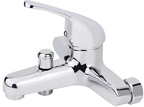 Bath Mixer TapTub Faucet Bathtub Mixer Tap with Handheld Shower Head, Chrome Bathtub Faucet Double Handle Tub Tap Wall Mounted Tub Faucet for Bathroom
