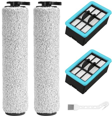 RONGJU 3831 Replacement Brushes and Filters for Bissell Crosswave Hard Floor Expert Vacuum 3831 HF2 3845 3847 3848, for Bissell Crosswave Replacement Parts, Accessory Kit No. B0555, 1637755, 1632973
