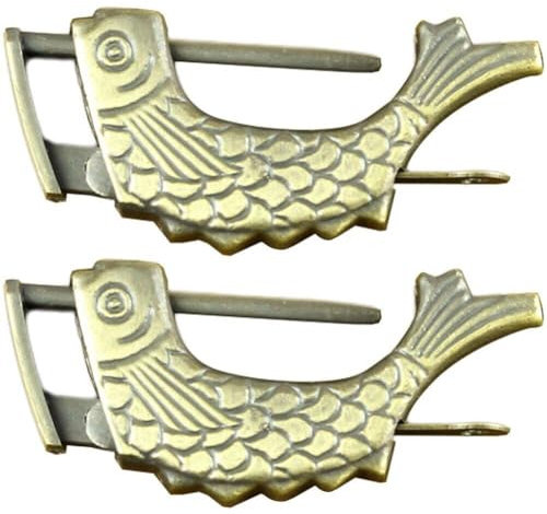 2 Stück Antikes -förmiges Vorhängeschloss, Vintage-förmiges Metallschloss, Altes Chinesisches Vorhängeschloss Für Schmuckschatulle, Holzkoffer, Schublade, Zuhause