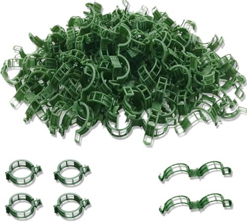 Hyfkjdm 250 Pièce Clip en Plastique sécurisé pour Plantes, Attache Tomate, Clips Support pour Attacher Les Plantes de Jardin Clips, pour Les légumes Tomate Vigne tiges de Croissance Droit (A)