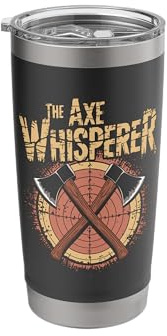 The Axe Whisperer, Vintage Axe Throwing Stainless Steel Insulated Tumbler
