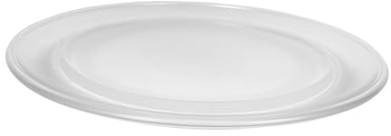 UTHCLO Mikrowellendrehteller Glasplatte 27cm Hitzebeständig Mikrowellenzubehör Mikrowellenschale Ersatz Plattenteller Für Mikrowellenhausgebrauch