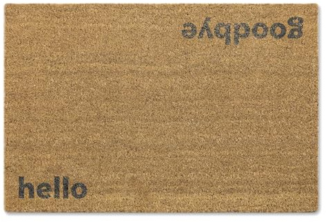 A1 Graphics Ltd Brush Door Mat Hello Goodbye Funny Front Door Mat First Home Couple's Gift