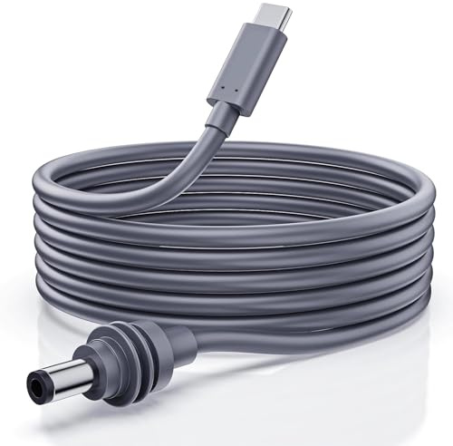 VENNERLI Mini Cable for Starlink USB C to DC Power Cable Compatible with 100W+ Power Bank and PD Charger(6.56FT/2M)