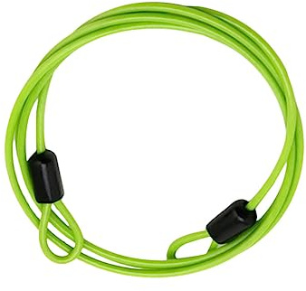 Operitacx Candado Antirrobo para Bicicleta y Maleta Cable Resistente con Doble Anilla Accesorio Seguro y Duradero para Motos y Equipaje Protección Auxiliar para Candados Color Verde