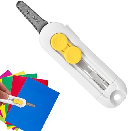 Coupe-boîte rétractable - Petit couteau à utilitaire de mini portable avec verrouillage de sécurité, ouvre-magnétique | Coupe-boîte rétractable pour les packages d'ouverture des cartons, outil