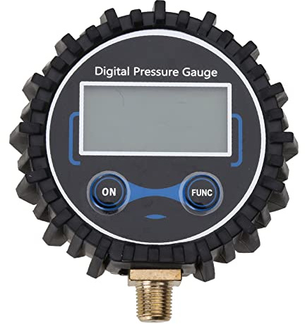 0-200PSI Digital Pressure Gauge with 1/8'' NPT Bottom Connector Car Bike Motorcycle Tyre Tester Meter Tire Pressure Gauge Car Motorbike Tyre Water Fuel Oil Bike Digital Bicycle Pool Inflator Chuck