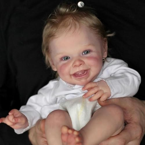 TERTYRES Reborn-Baby Puppen 20 Zoll Lebensechte Reborn Baby Mädchen Wirklich Veiches Silicone Vinyl Tuch Körper Handgefertigt Neugeborene