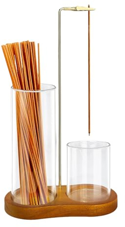 Luckwaii Insence Holder Wooden Upside Down Incense Holders for Sticks