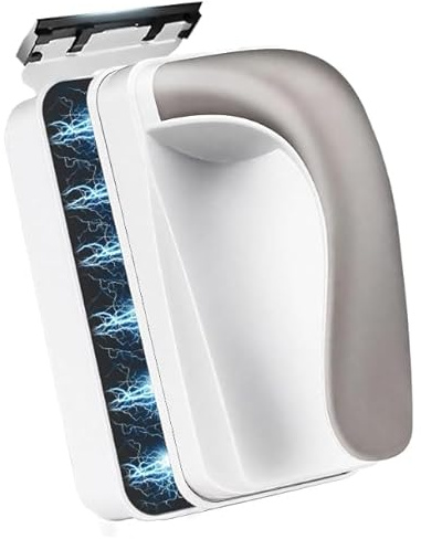 2-in-1 Aquarium Magnetic Fish Tank Cleaner with Removable Scraper