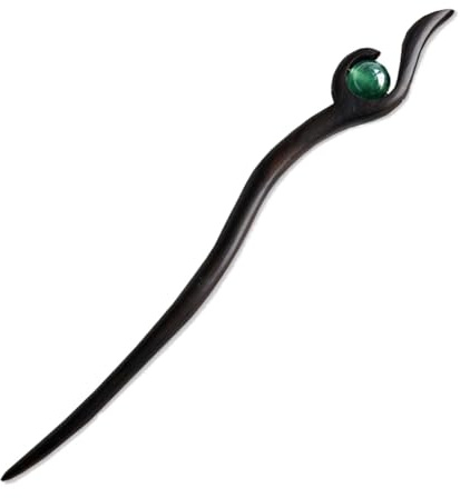 Palillos de madera for el pelo, horquilla Vintage, tocado de estilo chino, palo largo y recto for mujeres y niñas, salón de peluquería DIY