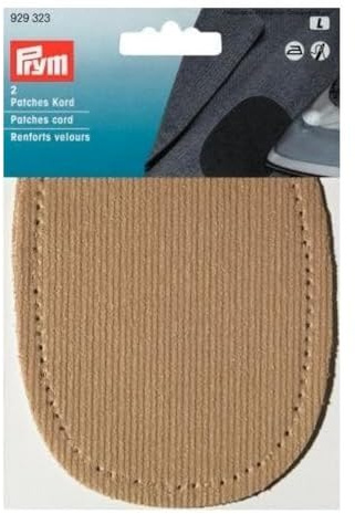 Prym 929323 Patches Kord (bügeln) 10 x 14 cm beige