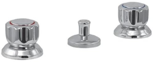 Artos 3-Loch-Bidet-Mischbatterie mit Zugstange