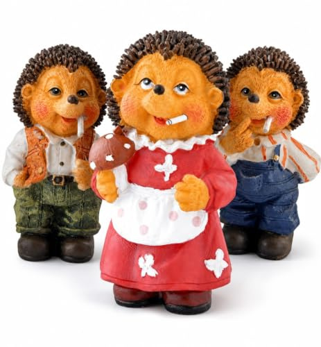 HELA Räuchermecki Kult-Igel - Räucherfigur mit 15 Mini-Zigaretten | Nostalgischer Räuchermäcki für Ostalgie-Fans, inkl. DDR Rezeptbuch & Karte, ca. 7cm Sammlerstück
