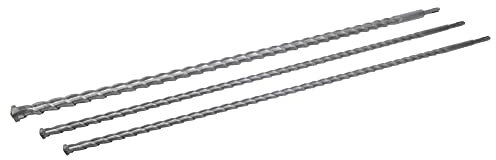 Rolson 48695 3 pc 1000 mm Long SDS Drill Bit Set (12, 16, 24 mm)