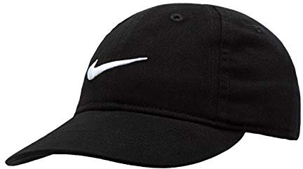 Nike kleine Jungen Anthrazit Gesticktes Swoosh Cap (schwarz)