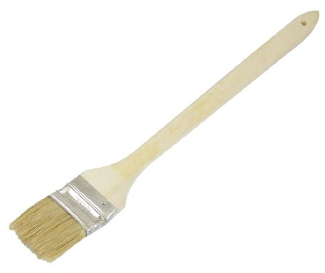 sourcing map Metall Hülse Heizkörper Pinsel, 5 cm breit Holz Griff de