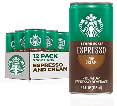 Starbucks Espresso & Cream, 6.5 Fl Oz Cans (Pack of 12)