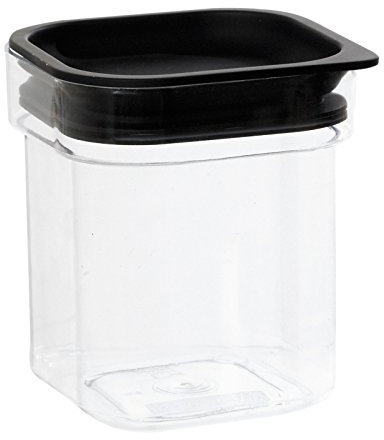 Plast Team 51700160 Hamburg Food Canister 0,6 L, Dose klar / Deckel schwarz