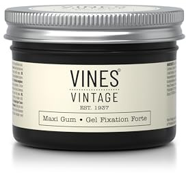 Vines Vintage Men's Hair Maxi-Gum | Maximum Hold Hair Gum | Subtle Gloss. 125ml