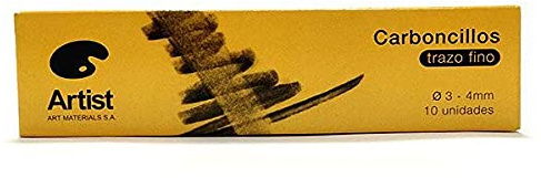 ARTIST W001 – Confezione da 10 carboncini sottili