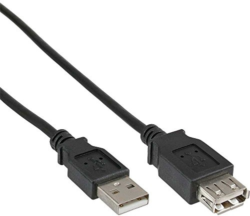 InLine 34650B Rallonge USB 2.0 type A mâle/femelle Noir 0,5 m