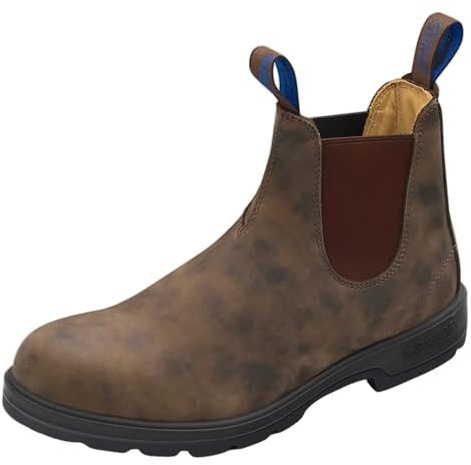 Blundstone Herren Classic Comfort 584 Chelsea Boots, Braun Rustic Brown Rustic Brown, 45 EU