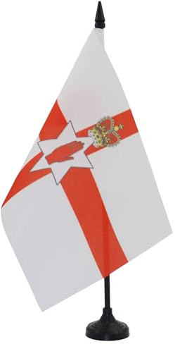 AZ FLAG Nordirland bordsflagga 21 x 14 cm - liten irländsk kontorsflagga 14 x 21 cm