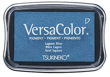 Rayher 29017390 Versa Color Pigment-Stempelkissen, 9,6x6,3x1,8cm, Lagune