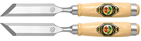 KIRSCHEN Werkzeuge 1056012 | Stechbeitelpaar mit schräger Schneide, 12mm