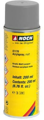 NOCH 61176 – akrylspray, matt, grå