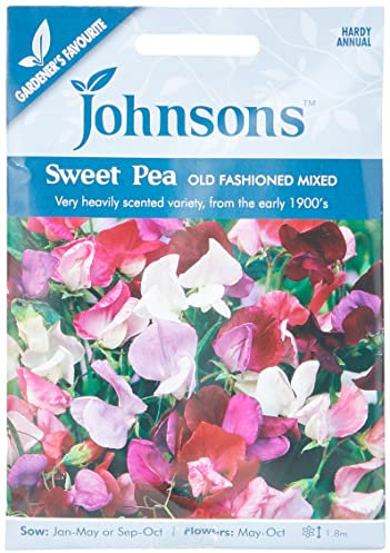 Johnsons 22291 Flower Seeds, Sweet Pea Old Fashioned Mixed