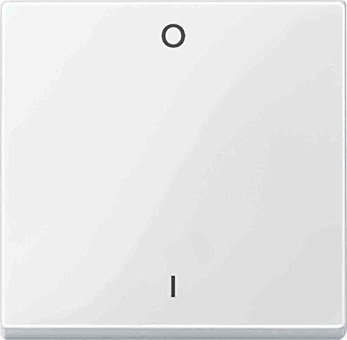 Merten Wippe mit Kennzeichnung 0/1, System M, polarweiß glänzend, 432219