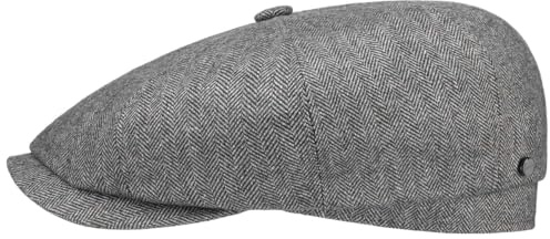 Stetson Hatteras Kaschmir Seide Flat Cap Damen Herren Made in Germany Kaschmirmütze Schurwolle Sommer Winter