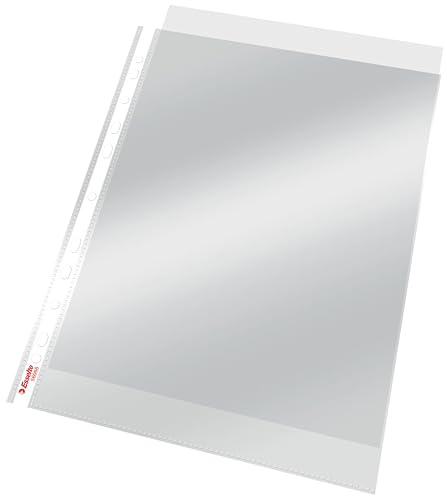 Esselte Leitz - Fundas para documentos (tamaño A4, PP), color incoloro 100 Stück