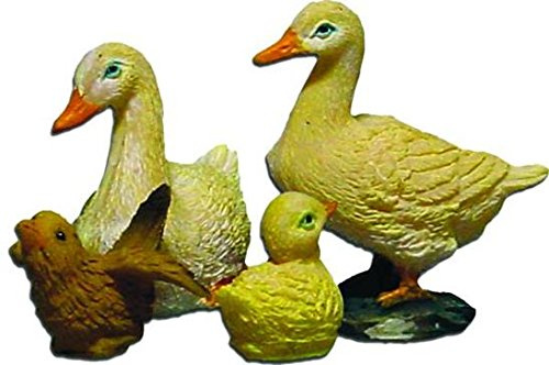 Unbekannt Krippenzubehör Enten 4tlg. Höhe 3,6cm geeignet für 8-11cm Figuren