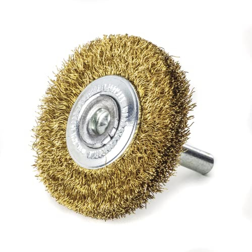 Lessmann Rundbürste (mit 6 mm Schaft, zum Entfernen von Rost, Farbe, etc. Maße 30 x 6 mm) 413142