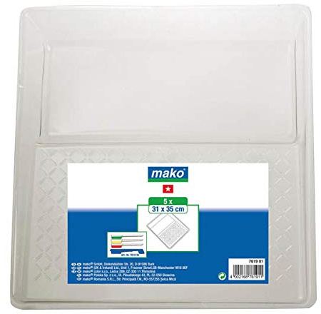 Unbekannt Farbwanneneinsatz, 31 x 35 cm, transparent, 5 STK