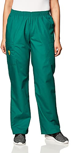 WonderWink Pull-on Cargo Pant Pantaloni Medici Scrubs, Verde Cacciatore, M Donna