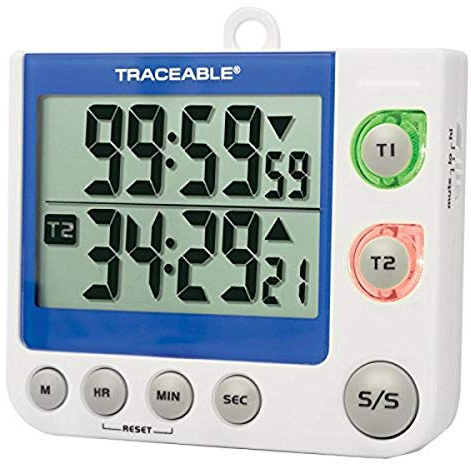 Control Company 5017 - Reloj Temporizador de Canal Dual con Luz LED Intermitente