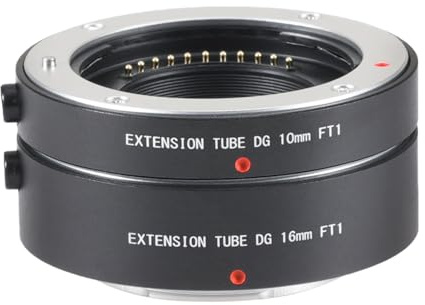 FOTGA Auto Focus Macro Extension Tube 10mm+16mm Set for Olympus Panasonic Micro Four Thirds M4/3 MFT Mount GH3/4 GH5 GH5s GH6 E-PM1 E-PM2 E-PL1 E-PL2/3 E-PL7/8/9/10 PEN-F E-M10 Mark II III DSLR Camera