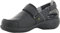 Oxypas Zapatos de Trabajo de Cuero - Salma - Zuecos de Seguridad para Mujer, Antideslizantes y Cómodos Ideales para Cuidados Hospitalarios y de Enfermería, Blanco, 37 EU