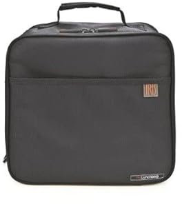 Maxi Bolsa Térmica Porta Alimentos - Lunch Bag Grande 5,8 l con Tapers de Cristal de 0.7 l y 1 l, Bolsa Nevera con Paredes Extra-Gruesas Mantiene Calor/Frío 8h, Loncheras de Trabajo, Oficina, Gris