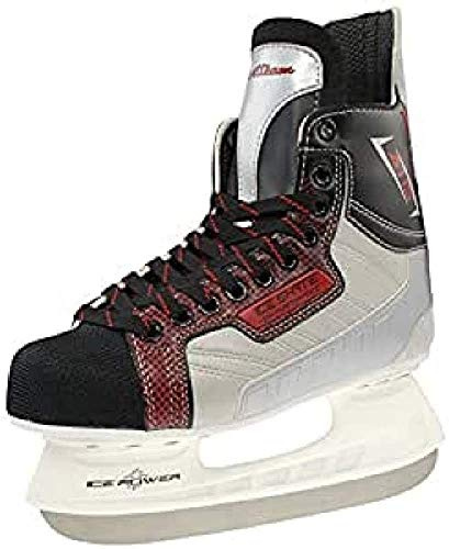 Rulyt Sport Team A113 Ice Hockey Skates, Men, A113 Eishockey Schlittschuhe, Black/White,45