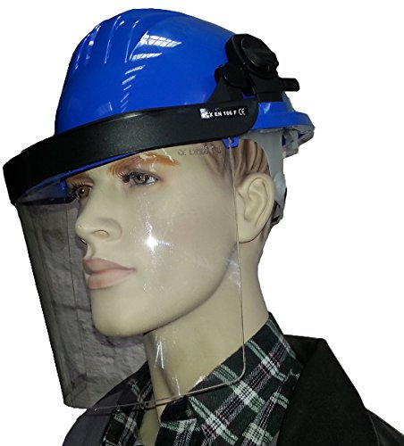 Profesional Casco con protección de la cara diseño casco casco de seguridad Casco de protección Casco Forestal Azul