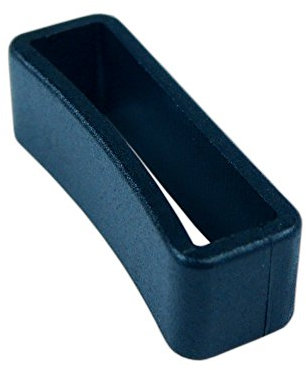 PARACORD PLANET Hundehalsband, quadratisch, Gürtelschlaufe, Schwarz, 10 Stück