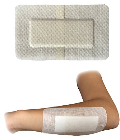 Steropore 5 X 9.0CM X 15.0CM PREMIUM MEDICAL GRADE 100% STERILE LARGE WOUND CUT BURN DRESSINGS PLASTERS WHITE